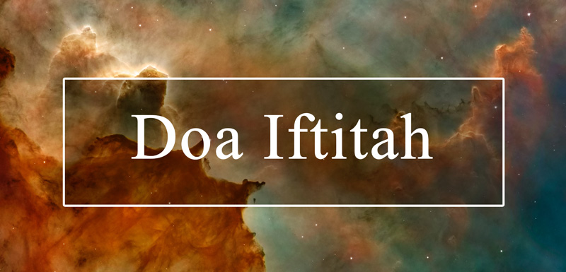 Rumi doa iftitah Doa Iftitah