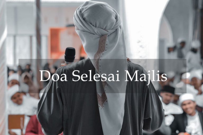 doa selesai majlis