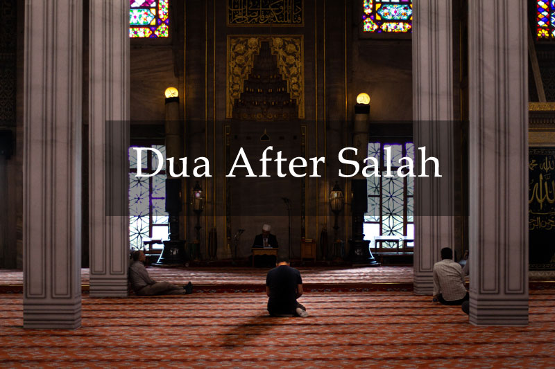 dhikr and dua after salah