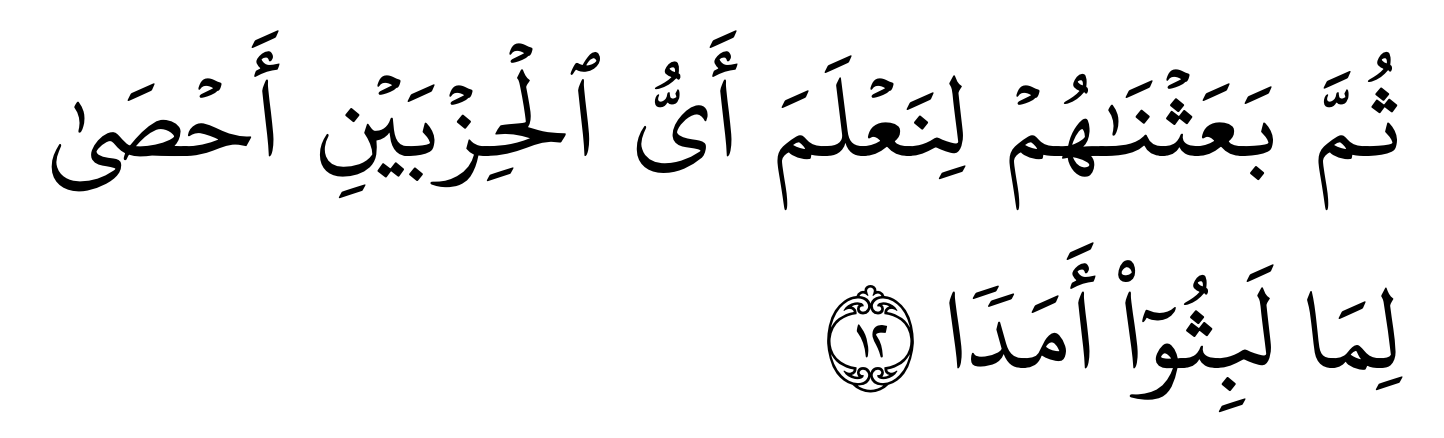 Surah al kahfi ayat 12