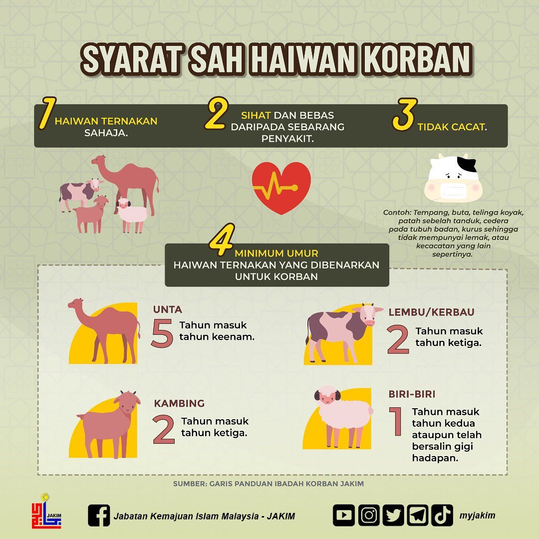 syarat sah haiwan korban