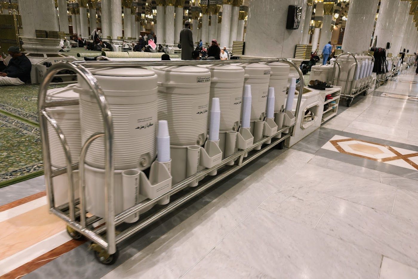 Bekas air zamzam di Masjid Nabawi