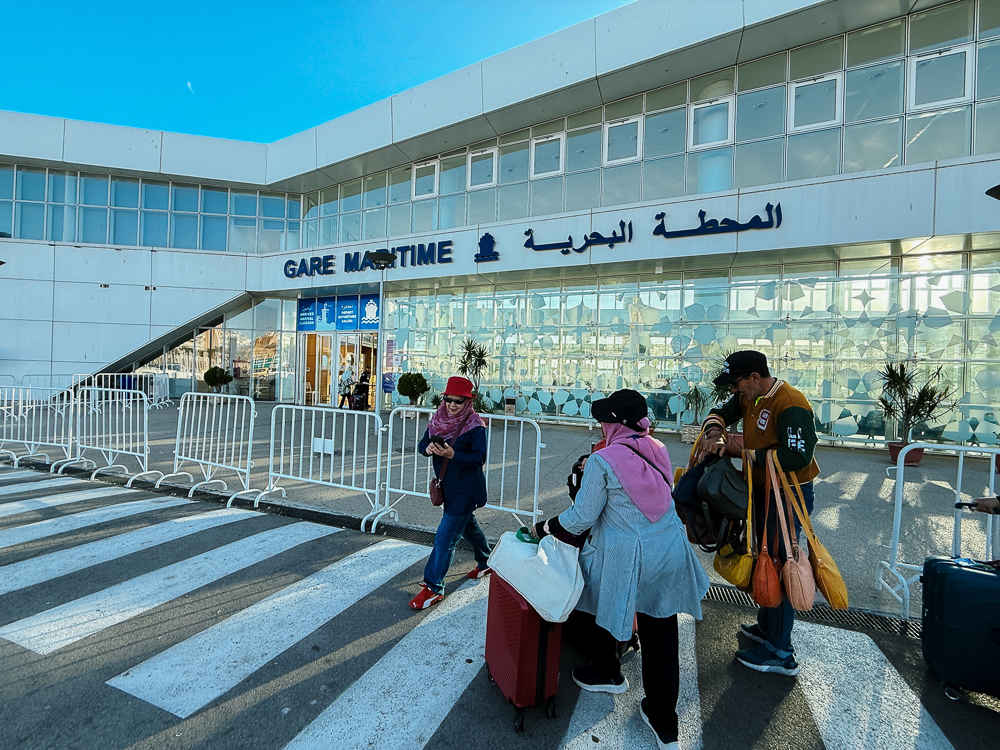 Gare Maritime pelabuhan Tanger Ville pada waktu pagi