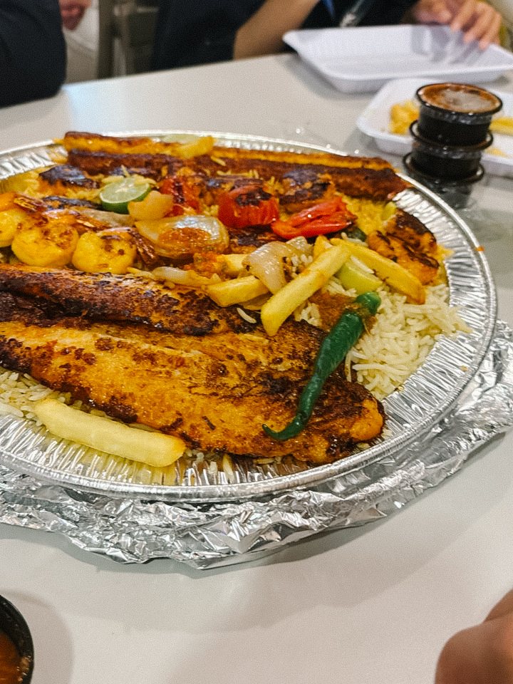 Hidangan nasi Arab di Makkah