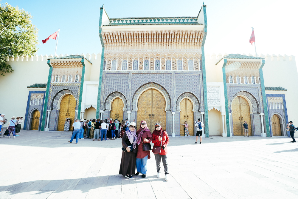 Pintu gerbang Istana Diraja Dar al-Makhzen di Fes