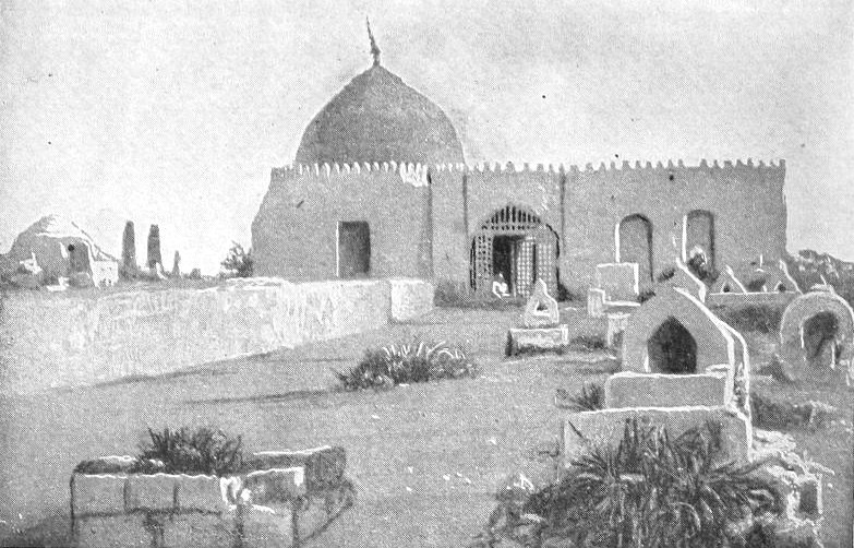 Gambar lama kubah di kawasan yang dikaitkan dengan Siti Hawa di Jeddah sekitar tahun 1900