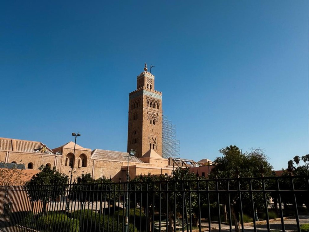 Menara Masjid Koutoubia di Marrakech