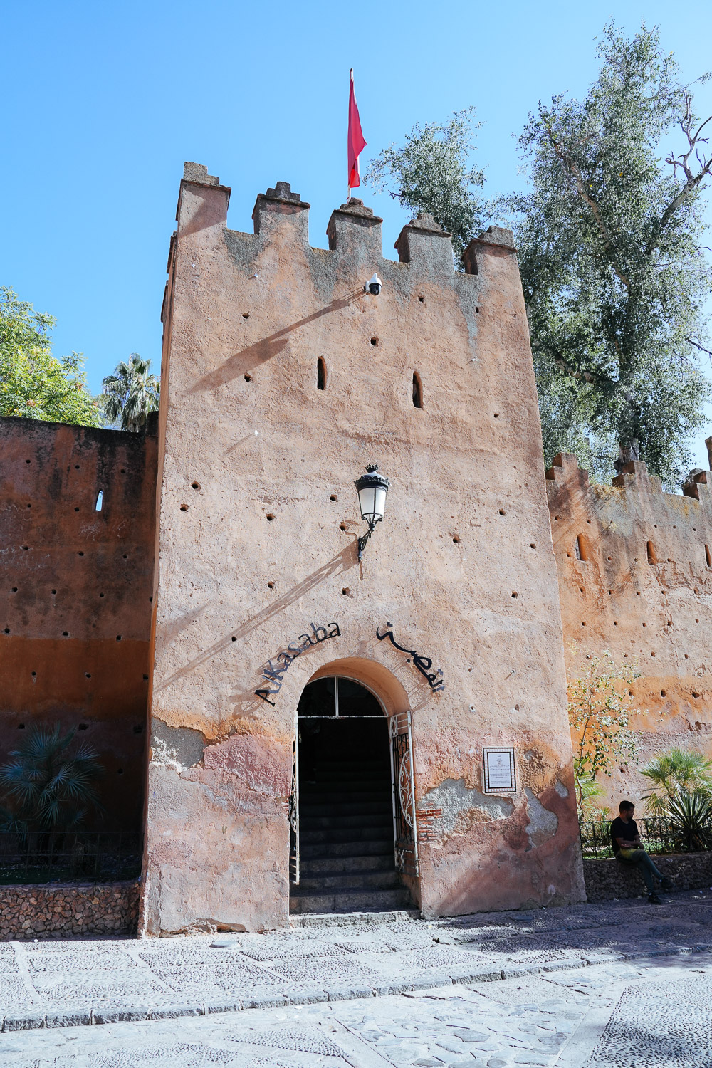Menara dan pintu masuk Kasbah Chefchaouen