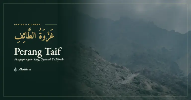 Muka foto Perang Taif dengan lereng banjaran Sarawat dan denai berbatu, siri Jejak Sirah Haramain AkuIslam