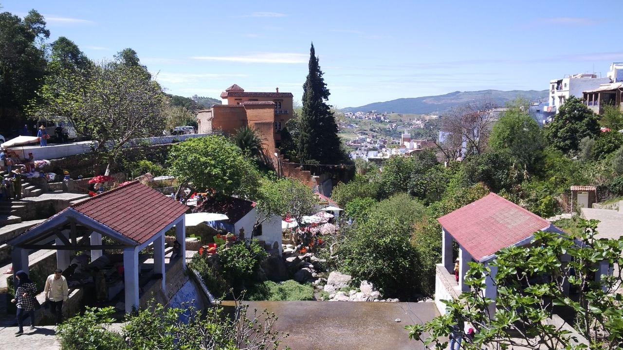 Kawasan Ras el-Maa di pinggir timur medina Chefchaouen