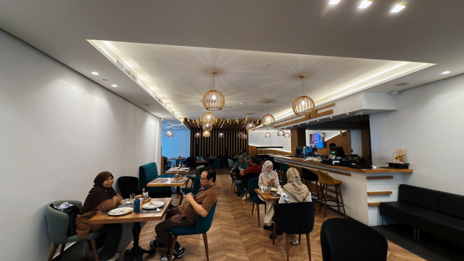 Ruang sarapan Smarts Hotel Agdal di Rabat