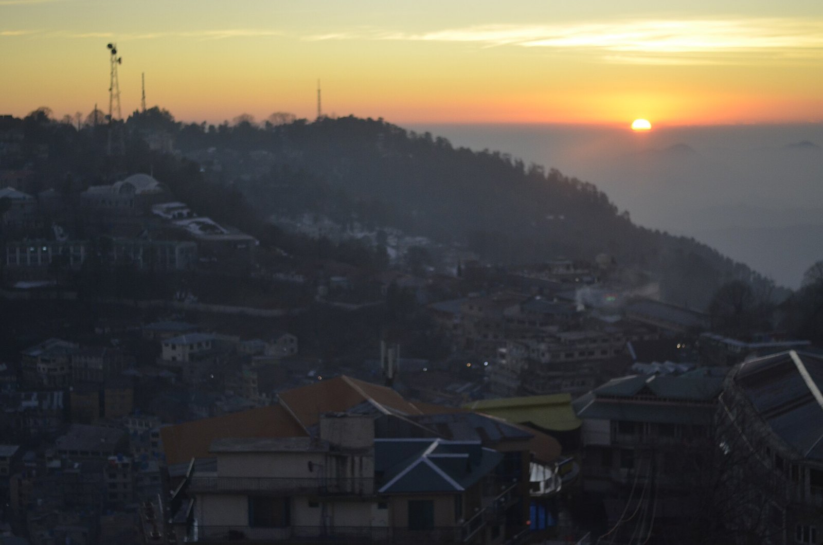 Senja di perbukitan Murree