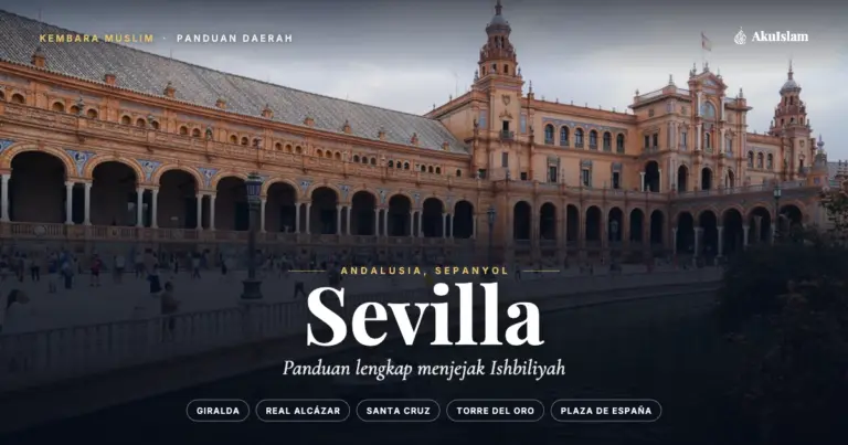 Plaza de España di Sevilla Sepanyol, panduan daerah Kembara Muslim