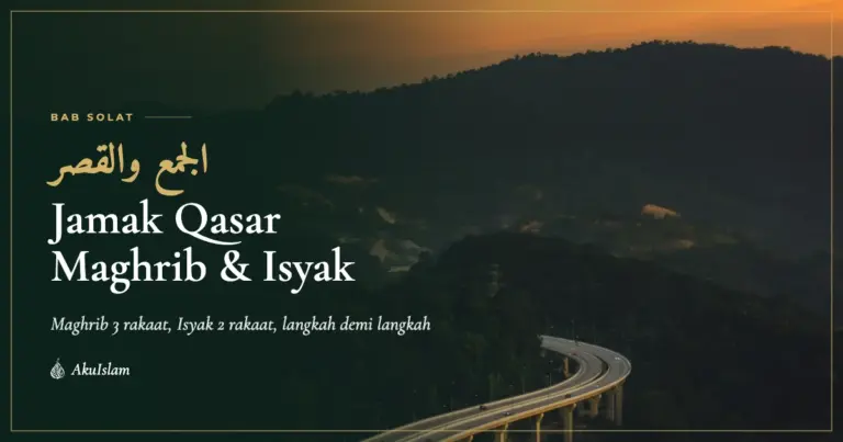 Solat jamak qasar Maghrib dan Isyak ketika musafir waktu senja