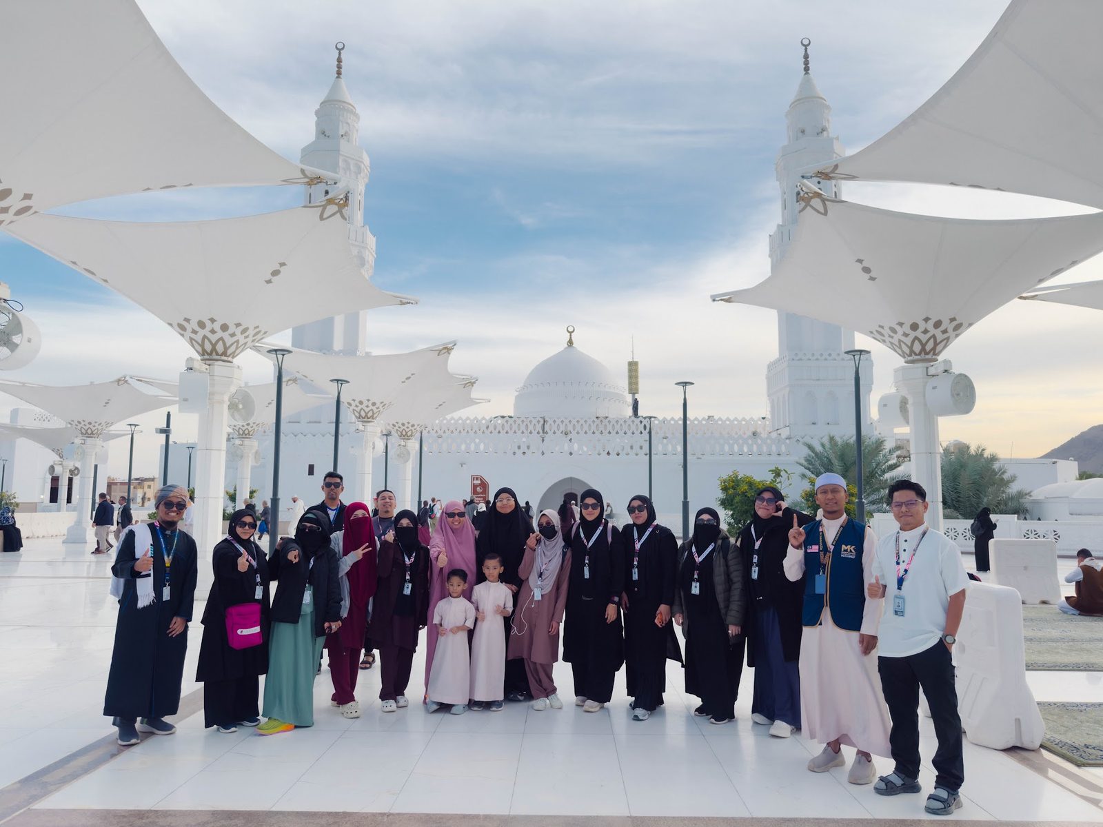 Jemaah MK Haramain di Masjid Quba